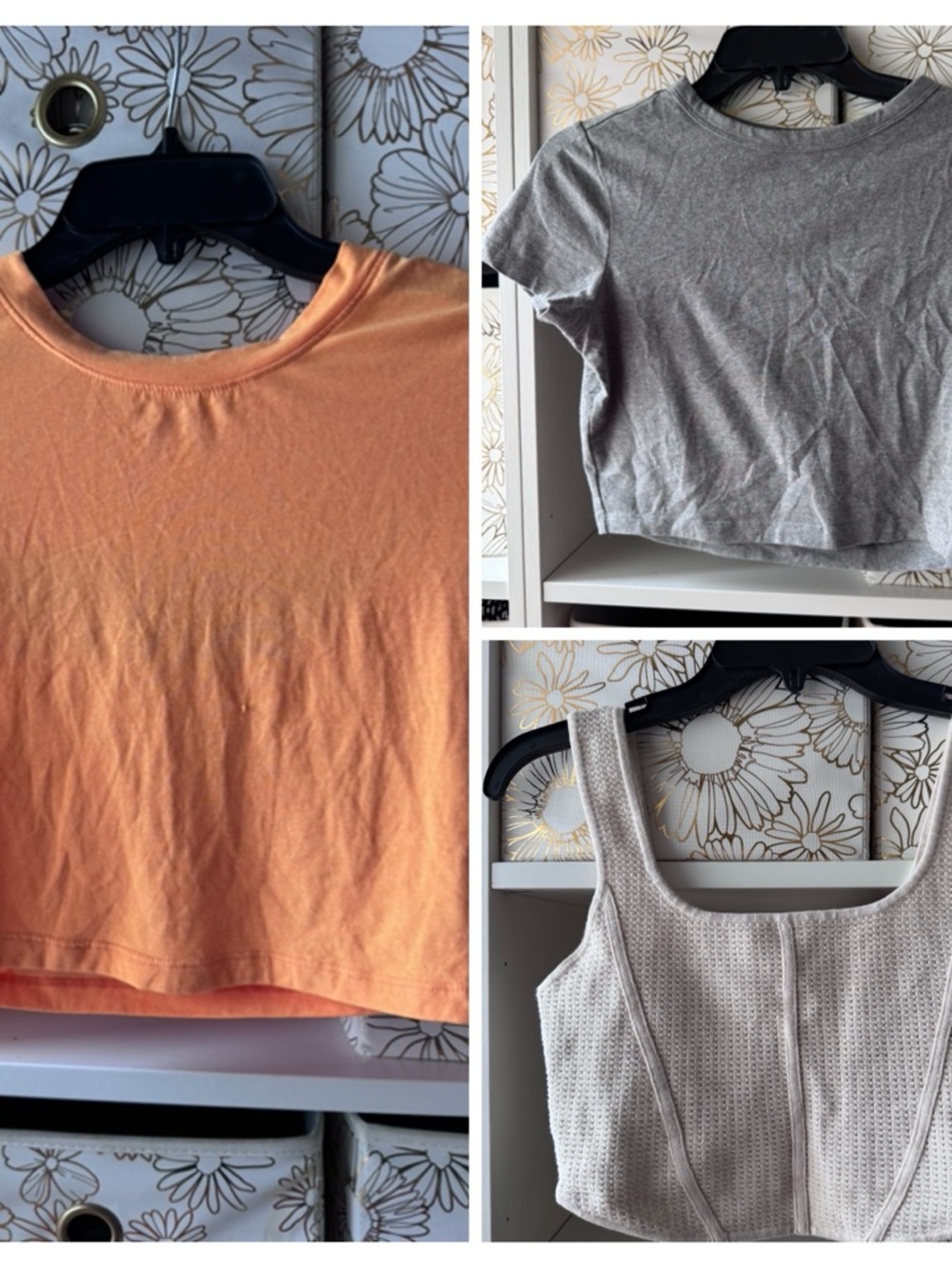 3 Crop T-Shirts. Spring cleaning-open to offers!